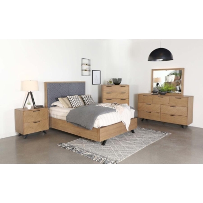 Coaster Taylor 5-piece Queen Bedroom Set Light Honey Brown and Grey Model 223421Q-S5