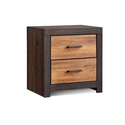 Coaster Dewcrest 2-drawer Nightstand Caramel and Licorice Model 223452