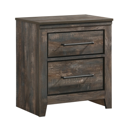 Coaster Ridgedale 2-drawer Nightstand Weathered Dark Brown Model 223482