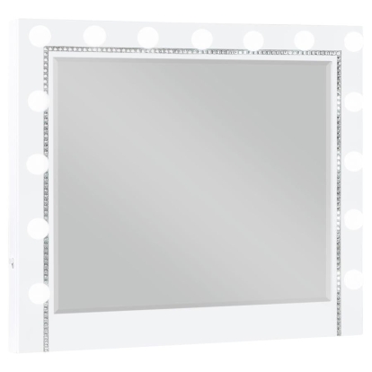 Coaster Eleanor White Rectangular Mirror with Light Model 223564