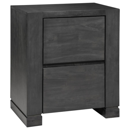 Coaster Lorenzo 2-drawer Nightstand Dark Grey Model 224262
