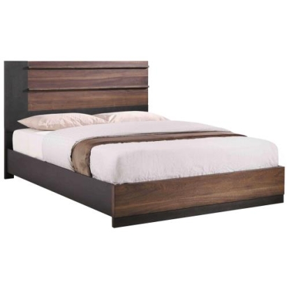 Coaster Azalia 4-piece California King Rectangular Bedroom Set Black and Walnut