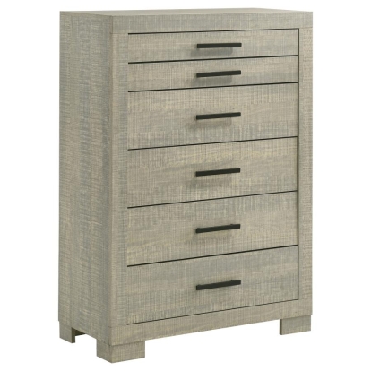 Coaster Channing 5-drawer Chest Rough Sawn Grey Oak Model 224345