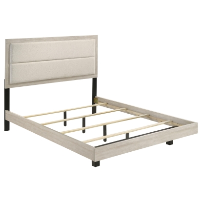 Coaster Trenton Contemporary Rustic Cream Queen Bed Model 225061Q