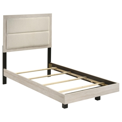 Coaster Trenton Contemporary Rustic Cream Twin Bed Model 225061T