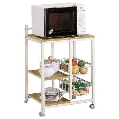 Coaster Kelvin Contemporary Natural Brown Kitchen Cart Model 2506