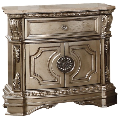 ACME Northville Nightstand With Marble Top Model 26934