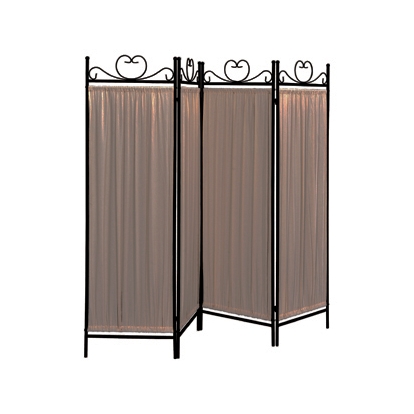 Coaster Dove 4-panel Folding Screen Beige and Black