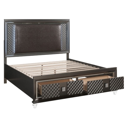 ACME Sawyer EK Bed With Led & Storage Model 27967EK