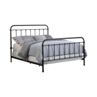 Coaster Livingston Eastern King Panel Metal Bed Dark Bronze Model 300399KE