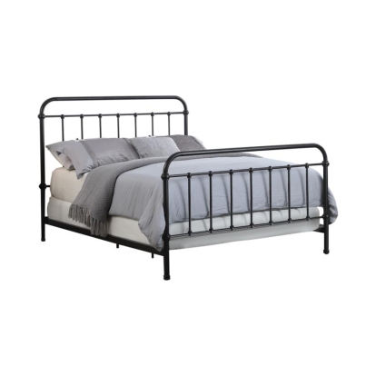 Coaster Livingston Queen Panel Metal Bed Dark Bronze Model 300399Q