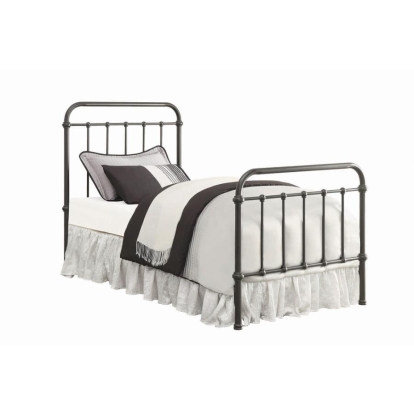 Coaster Livingston Twin Panel Metal Bed Dark Bronze Model 300399T
