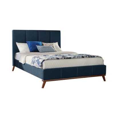 Coaster Charity Eastern King Upholstered Bed Blue Model 300626KE