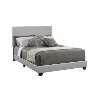 Coaster Dorian Upholstered Queen Bed Grey Model 300763Q
