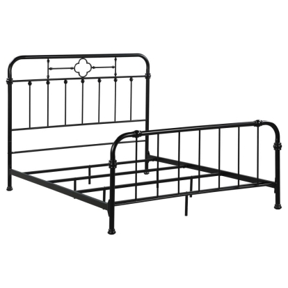 Coaster Packlan Queen Metal Panel Bed Matte Black Model 305946Q