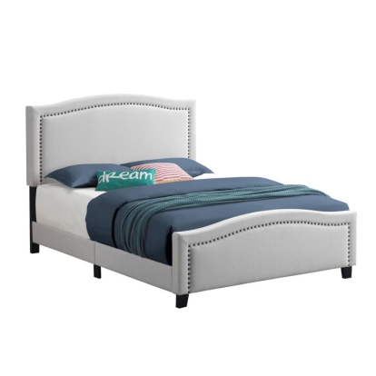 Coaster Hamden Full Upholstered Panel Bed Beige Model 306012F
