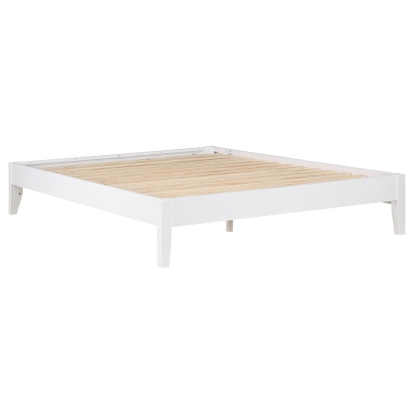 Coaster Hounslow Platform Queen Bed White Model 306128Q