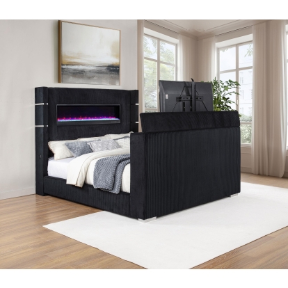 Coaster Tisdall Contemporary California King Bed Model 315868Blkkw