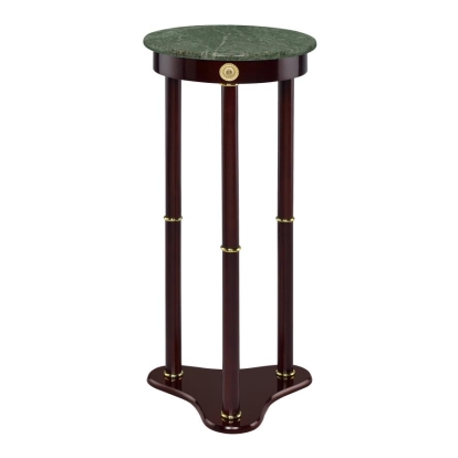 Coaster Edie Round Marble Top Accent Table Merlot Model 3315