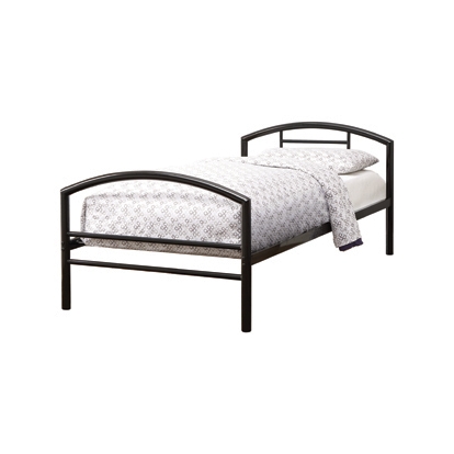Coaster Baines Twin Metal Bed with Arched Headboard Black
