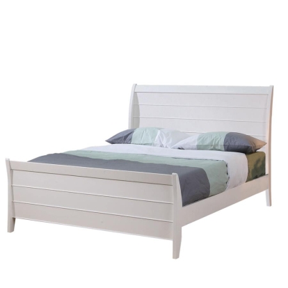 Coaster Selena Twin Sleigh Platform Bed Buttermilk Model 400231T