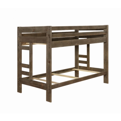 Coaster Wrangle Hill Twin over Twin Bunk Bed Gun Smoke Model 400831