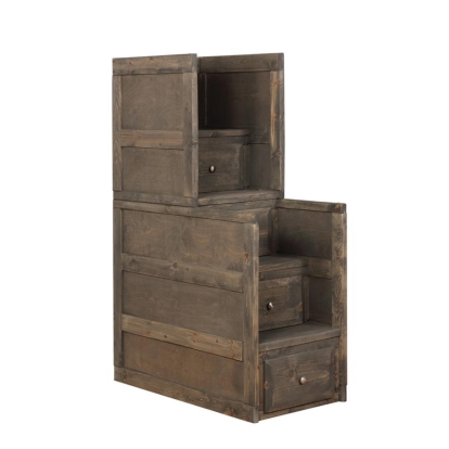Coaster Wrangle Hill 4-drawer Stairway Chest Gun Smoke Model 400834