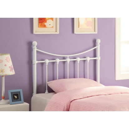 Coaster Marie Twin Metal Headboard White Model 450101T