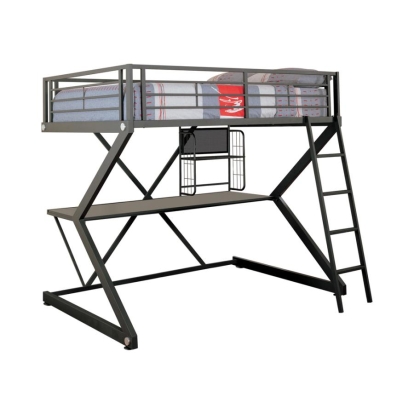 Coaster Parkview Full Workstation Loft Bed Black Model 460092