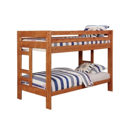 Coaster Wrangle Hill Twin over Twin Bunk Bed Amber Wash Model 460243