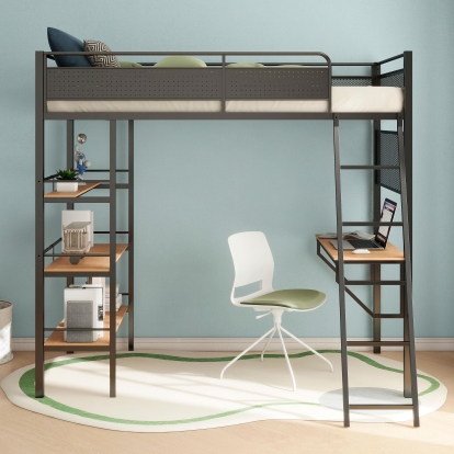 Coaster Campus Transitional Twin Loft Bed Model 460332Blk