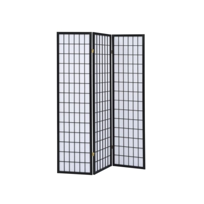Coaster Carrie 3-panel Folding Screen Black and White Model 4622