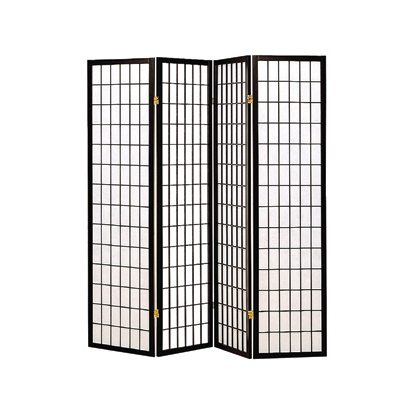 Coaster Roberto 4-panel Folding Screen Black and White