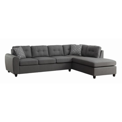 Coaster Stonenesse Tufted Sectional Grey Model 500413