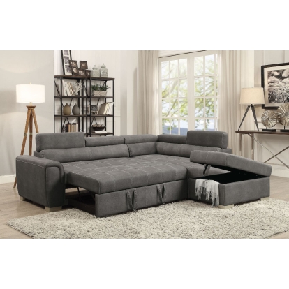 ACME Thelma Sectional Sofa With Pull-Out Bed Model 50275