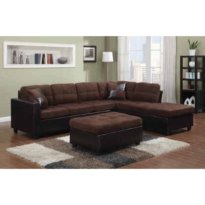 Coaster Mallory Rectangular Upholstered Tufted Ottoman Model 505656
