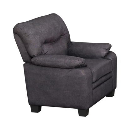 Coaster Meagan Pillow Top Arms Upholstered Chair Charcoal Model 506566