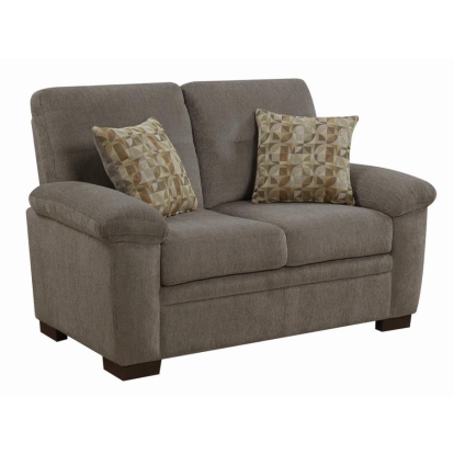 Coaster Fairbairn Upholstered Loveseat Oatmeal Model 506582