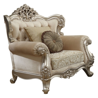 ACME Bently Chair With 2 Pillows(Same Lv01581) Model 50662