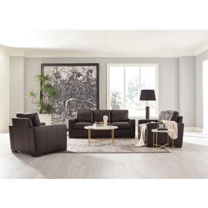 Coaster Boardmead 3-piece Track Arms Living Room Set Dark Brown Model 506801-S3