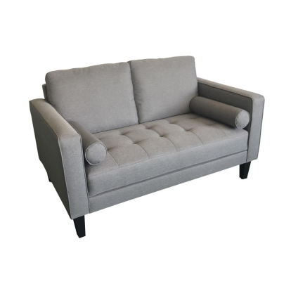 Coaster Lennox Track Arm Upholstered Loveseat Charcoal Model 509052