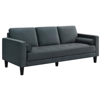 Coaster Gulfdale Cushion Back Upholstered Sofa Dark Teal Model 509071