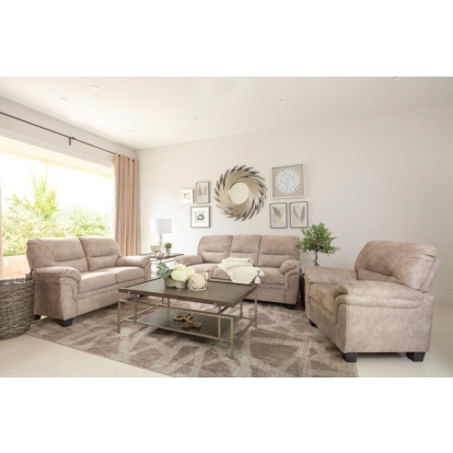 Coaster Holman 2-piece Pillow Top Arm Living Room Set Beige Model 509251-S2