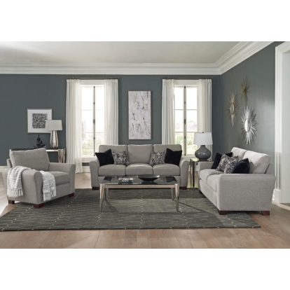 Coaster Drayton Flared Arm Upholstered Loveseat Warm Grey Model 509722