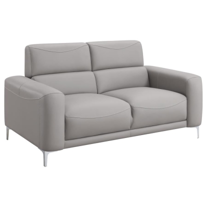 Coaster Glenmark Track Arm Upholstered Loveseat Taupe Model 509732