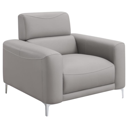 Coaster Glenmark Track Arm Upholstered Chair Taupe Model 509733