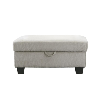 Coaster Whitson Upholstered Storage Ottoman Stone Model 509767