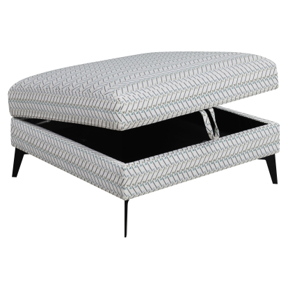Coaster Clint Upholstered Ottoman with Tapered Legs Multi-color Model 509807