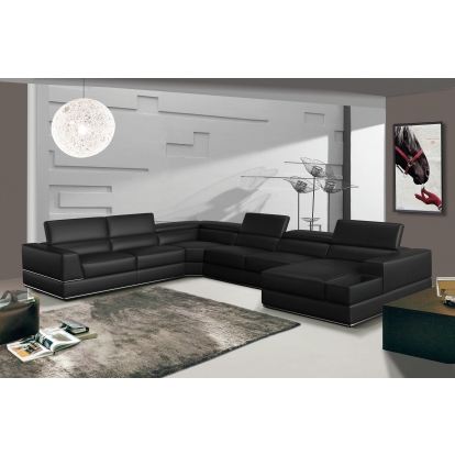 VIG Furniture Black Sectional Sofa SKU VGCA5106O-BLK-SECT - Product ID 78544