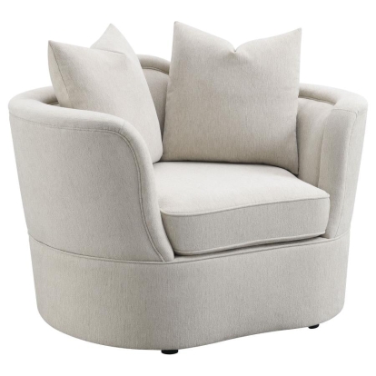 Coaster Kamilah Upholstered Chair with Camel Back Beige Model 511153